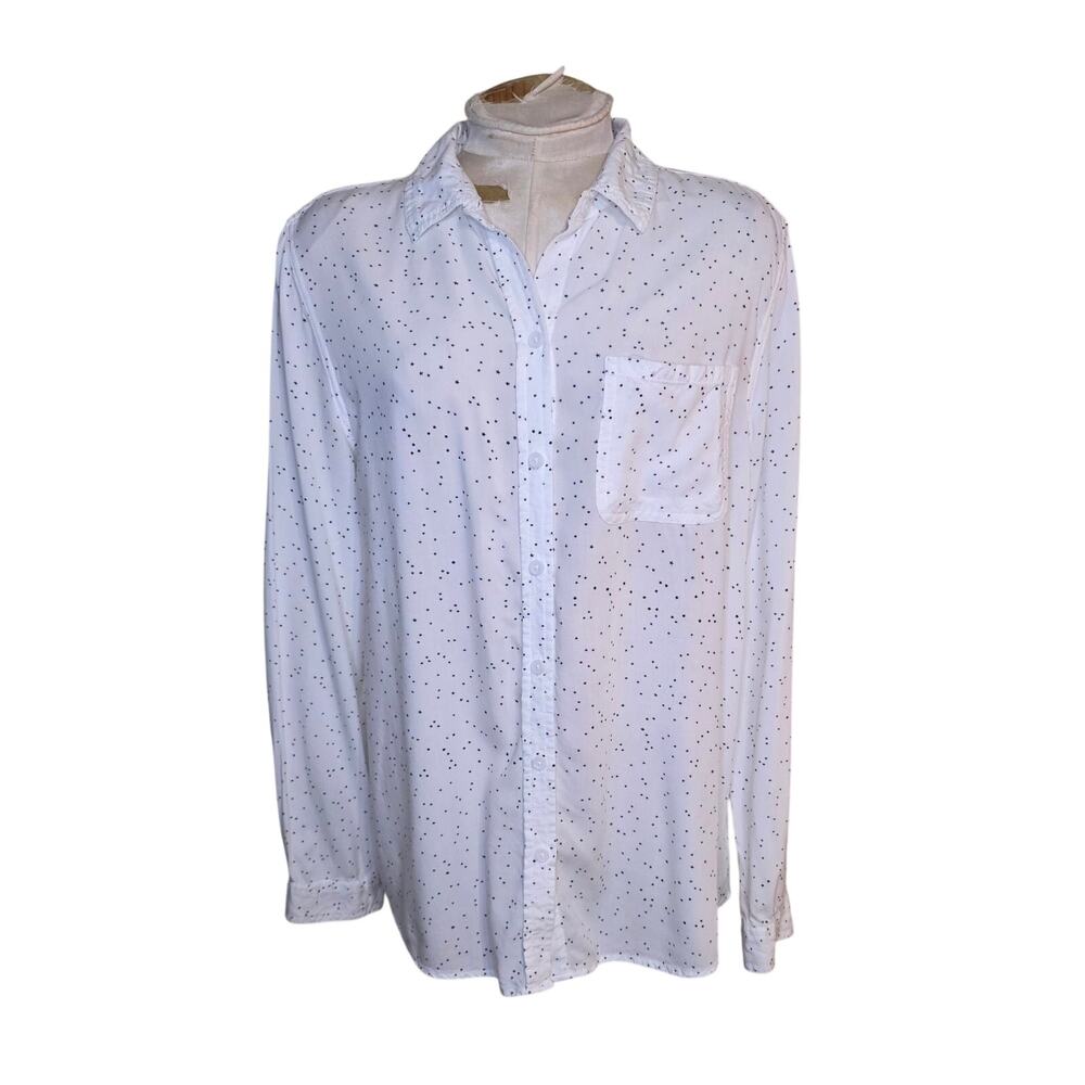 Beach Lunch Lounge Womens Long Sleeve Top Stars Size XL